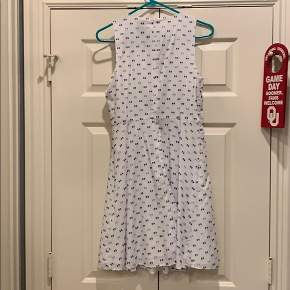 Blue dotted CeCe dress size 8 worn once - Picture 4 of 5